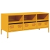 Mueble para TV acero laminado en frío amarillo 101,5x39x43,5 cm