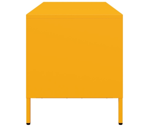 Mueble para TV acero laminado en frío amarillo 101,5x39x43,5 cm