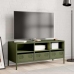 Mueble TV acero laminado en frío verde oliva 101,5x39x43,5 cm