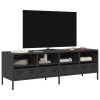 Mueble para TV acero laminado en frío negro 135x39x43,5 cm