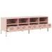 Mueble para TV acero laminado en frío rosa 135x39x43,5 cm