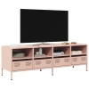 Mueble para TV acero laminado en frío rosa 135x39x43,5 cm