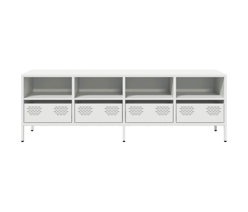 Mueble para TV acero laminado en frío blanco 135x39x43,5 cm