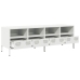 Mueble para TV acero laminado en frío blanco 135x39x43,5 cm