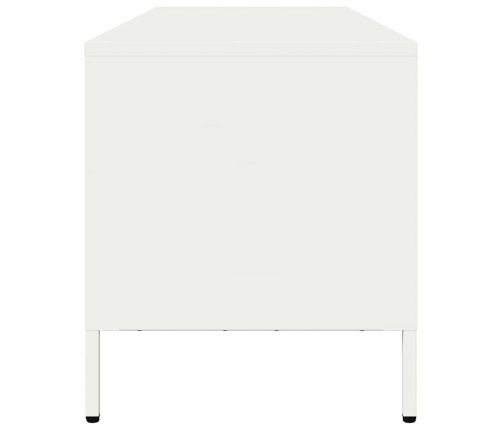 Mueble para TV acero laminado en frío blanco 135x39x43,5 cm