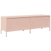 Mueble para TV acero laminado en frío rosa 135x39x43,5 cm