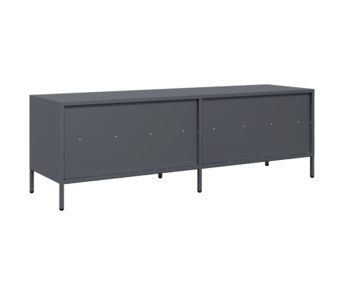 Mueble de TV acero laminado en frío antracita 135x39x43,5 cm