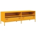 Mueble para TV acero laminado en frío amarillo 135x39x43,5 cm