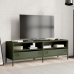 Mueble TV acero laminado en frío verde oliva 135x39x43,5 cm