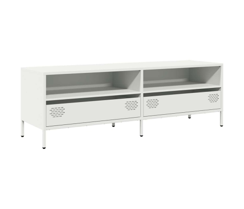 Mueble para TV acero laminado en frío blanco 135x39x43,5 cm