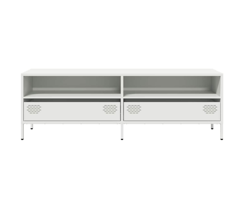 Mueble para TV acero laminado en frío blanco 135x39x43,5 cm