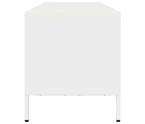 Mueble para TV acero laminado en frío blanco 135x39x43,5 cm