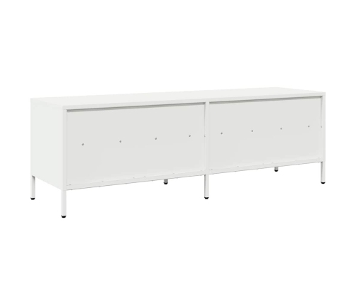 Mueble para TV acero laminado en frío blanco 135x39x43,5 cm