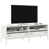 Mueble para TV acero laminado en frío blanco 135x39x43,5 cm