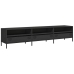 Mueble para TV acero laminado en frío negro 202x39x43,5 cm