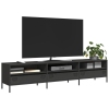 Mueble para TV acero laminado en frío negro 202x39x43,5 cm