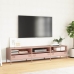 Mueble para TV acero laminado en frío rosa 202x39x43,5 cm