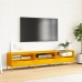 Mueble TV acero laminado en frío amarillo mostaza 202x39x43,5cm