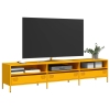 Mueble TV acero laminado en frío amarillo mostaza 202x39x43,5cm