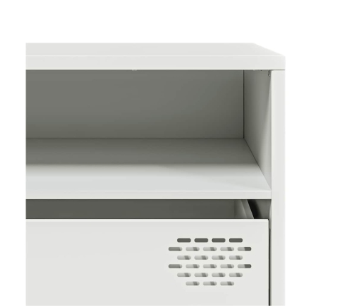 Mueble para TV acero laminado en frío blanco 202x39x43,5 cm