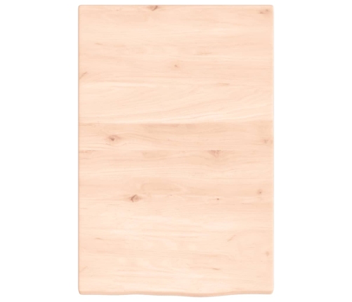 Estante de lavabo de pared de acero y madera maciza de roble