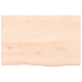Estante de lavabo de pared de acero y madera maciza de roble