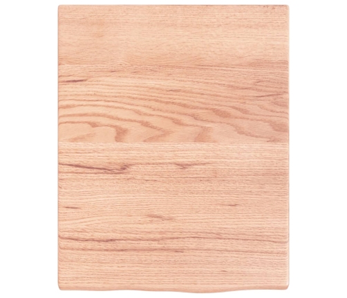 Estante de lavabo de pared de acero y madera maciza de roble