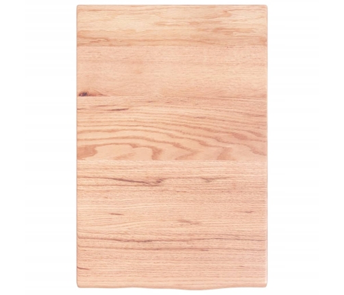 Estante de lavabo de pared de acero y madera maciza de roble
