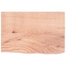 Estante de lavabo de pared de acero y madera maciza de roble