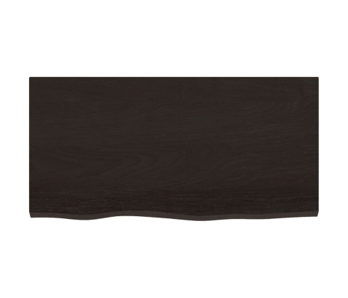 Estante de lavabo de pared de acero y madera maciza de roble