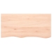Estante de lavabo de pared de acero y madera maciza de roble