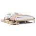 Estructura de cama sin colchón madera maciza de pino 135x190 cm