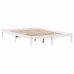 Estructura de cama sin colchón madera de pino blanco 135x190 cm