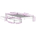 Estructura de cama sin colchón madera maciza marrón 75x190 cm