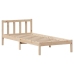 Estructura de cama sin colchón madera maciza pino 75x190 cm