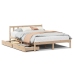 Estructura de cama sin colchón madera maciza de pino 140x190 cm