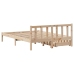 Estructura de cama sin colchón madera maciza de pino 140x190 cm