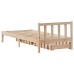 Estructura de cama sin colchón madera maciza de pino 100x200 cm