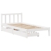 Estructura cama sin colchón madera maciza pino blanca 100x200cm