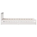 Estructura cama sin colchón madera maciza pino blanca 100x200cm