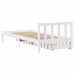 Estructura cama sin colchón madera maciza pino blanca 100x200cm