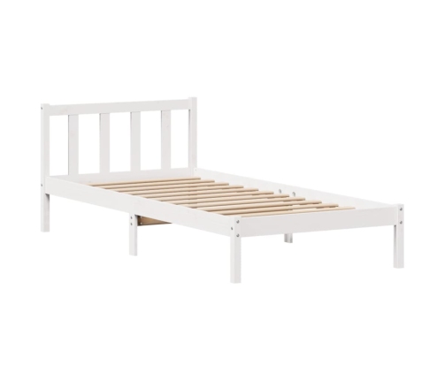 Estructura cama sin colchón madera maciza pino blanca 100x200cm