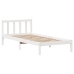 Estructura cama sin colchón madera maciza pino blanca 100x200cm