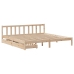 Estructura de cama sin colchón madera maciza de pino 200x200 cm