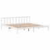 Estructura de cama sin colchón madera maciza blanca 200x200 cm