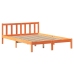 Estructura de cama sin colchón madera maciza marrón 120x190 cm