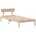 Estructura de cama sin colchón madera maciza pino 75x190 cm