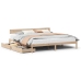 Estructura de cama sin colchón madera maciza de pino 180x200 cm