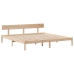 Estructura de cama sin colchón madera maciza de pino 180x200 cm