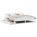 Cama sin colchón madera maciza de pino blanca 180x200 cm